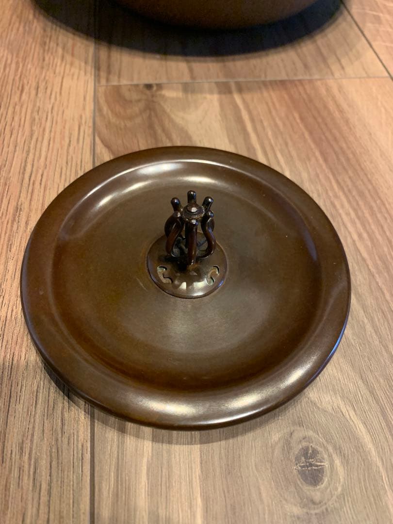 美品　茶道具 〈和田美之助〉 康銅朝鮮風炉 炉釜