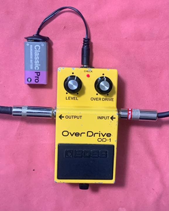 BOSS OD-１1982年製NEC C4558Cオぺアンプ搭載