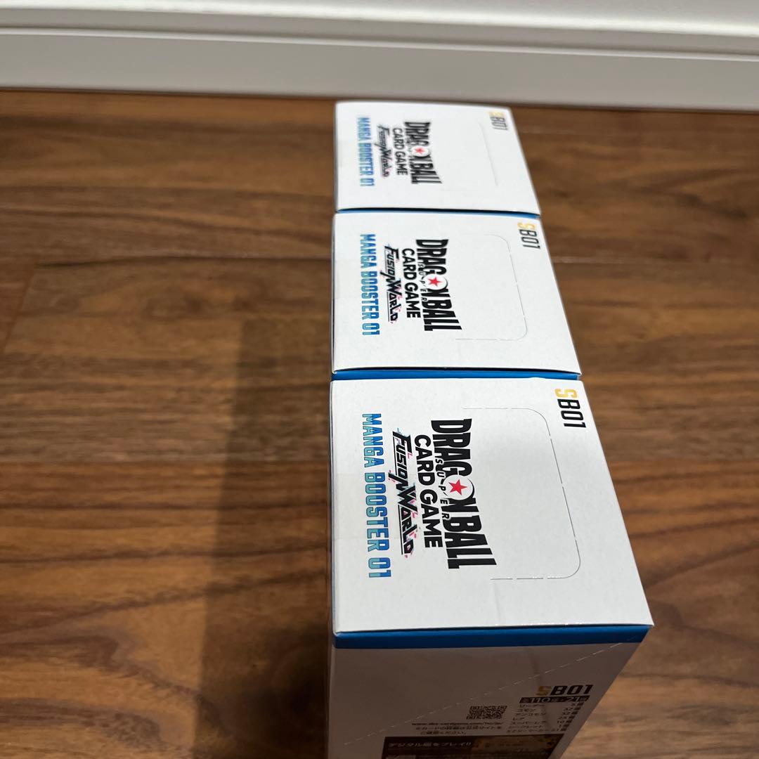 【テープ付き未開封】ドラゴンボールカード MANGA BOOSTER 01 3箱