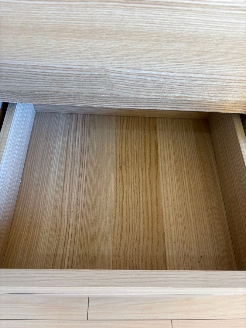 【1/31まで】　食器棚　キャビネット　120cm オーク調　棚