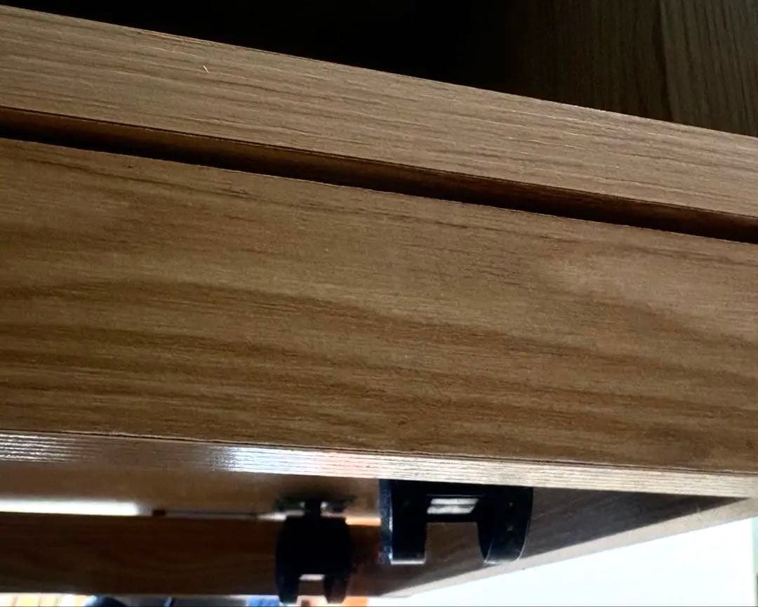 【1/31まで】　食器棚　キャビネット　120cm オーク調　棚