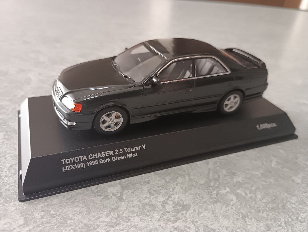 京商 1/43 トヨタ チェイサー ツアラーV JZX100 ダークグリーン