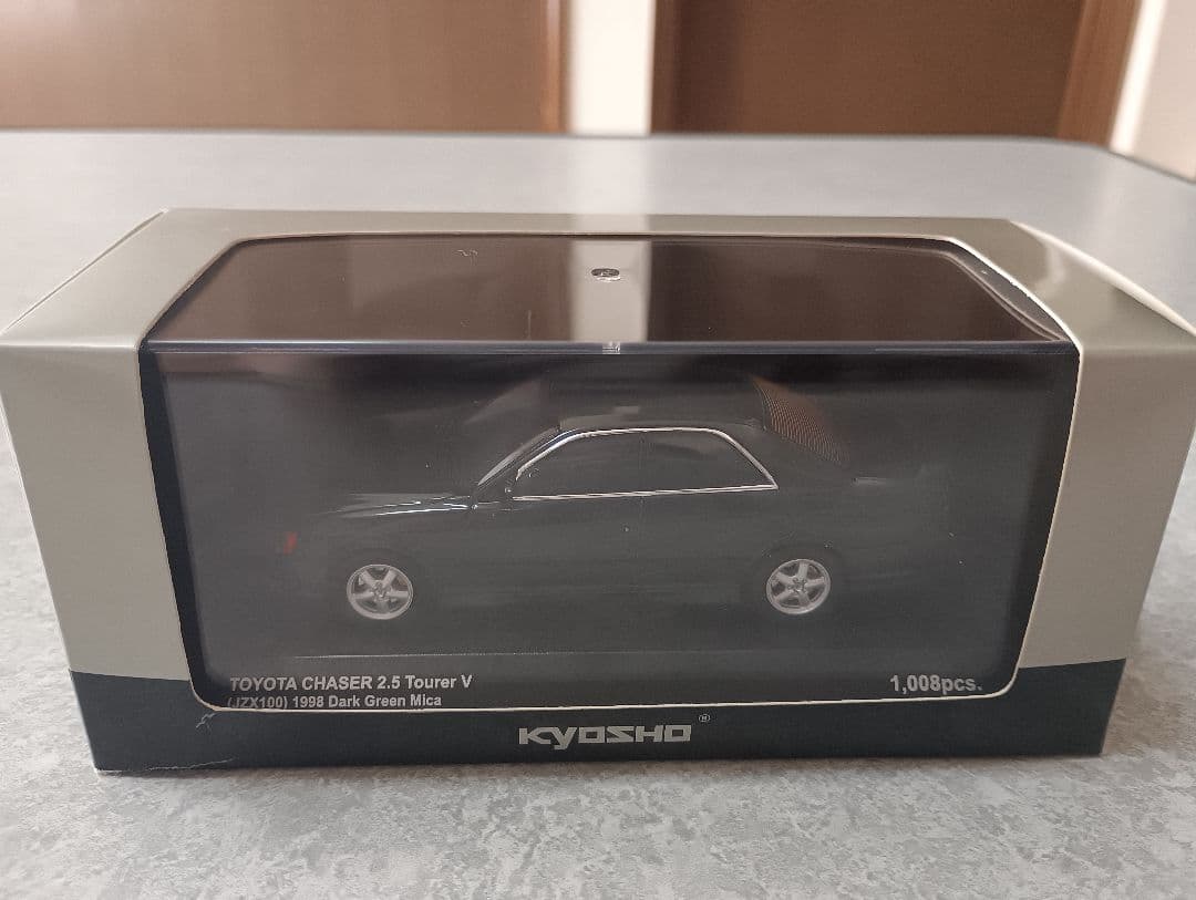 京商 1/43 トヨタ チェイサー ツアラーV JZX100 ダークグリーン