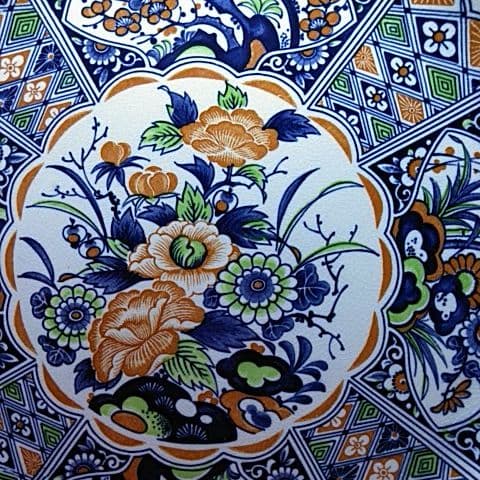 １０９２蔵出し 精峰窯　大皿直径31.5cm　深鉢大口径２９cm超豪華2枚