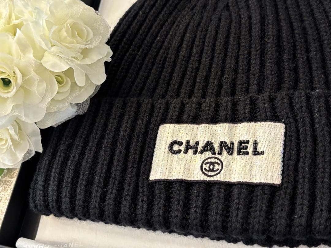 新品 シャネル CHANEL カシミヤ ニット帽 ビーニー 入手困難