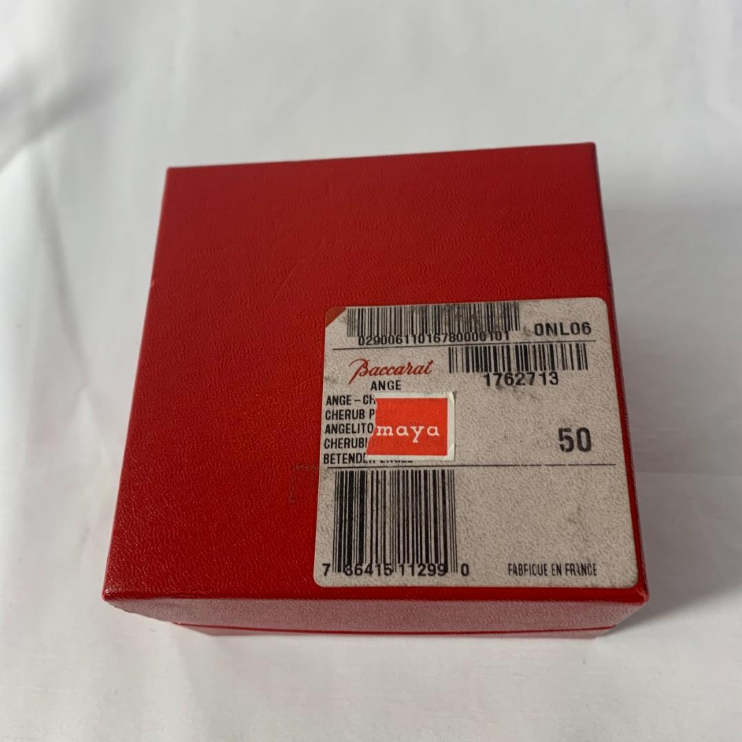 新品 バカラ Baccarat クリスタル エンジェル 天使 置物 箱付き