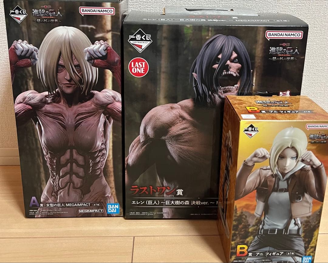 一番くじ　進撃の巨人〜壁の外の世界〜　A賞　B賞　ラストワン