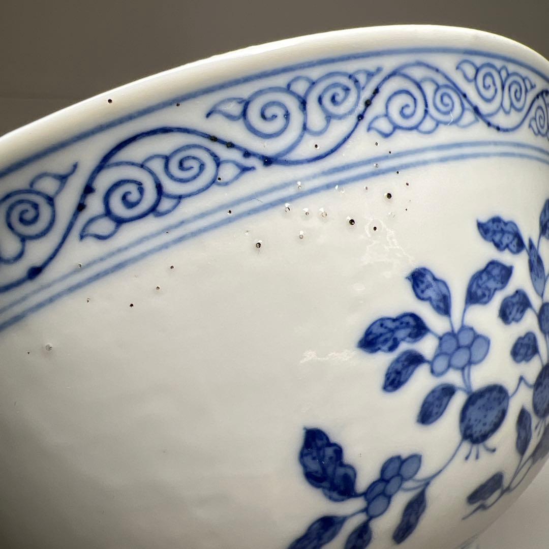 中国清時代　大清光緒年製青花鉢　口径16.3㎝　東Y8-0105☆2Fタサチ