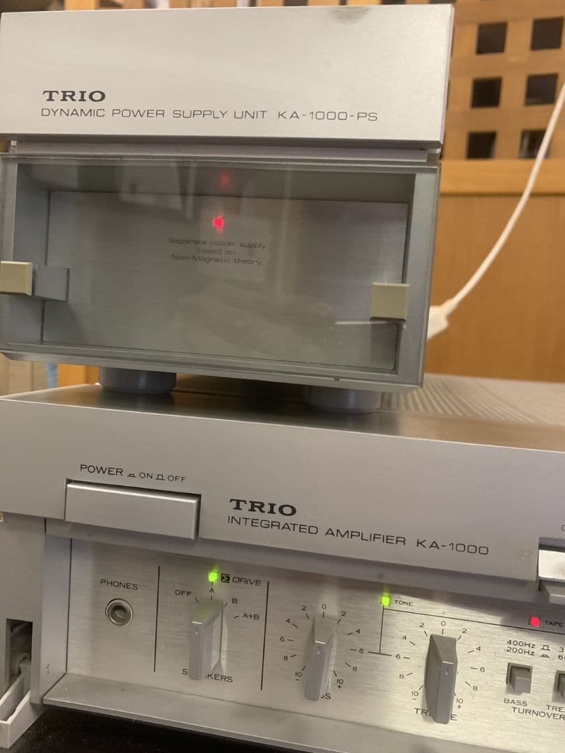 TRIO KA-1000 アンプ + KA-1000-PS 　プリメイアンプ