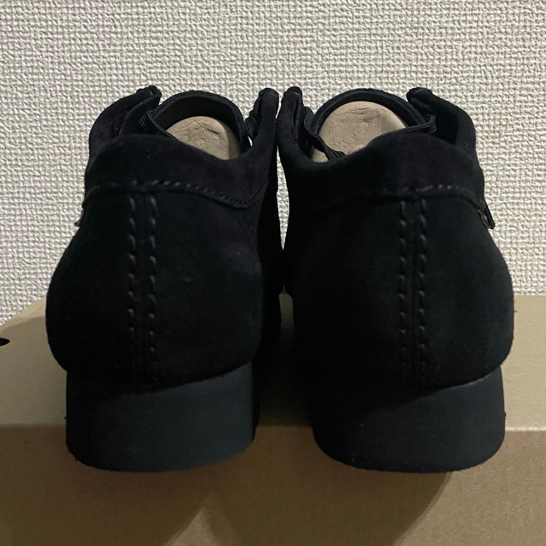 新品 クラークス ワラビー ゴアテックス ブラックスエード 黒