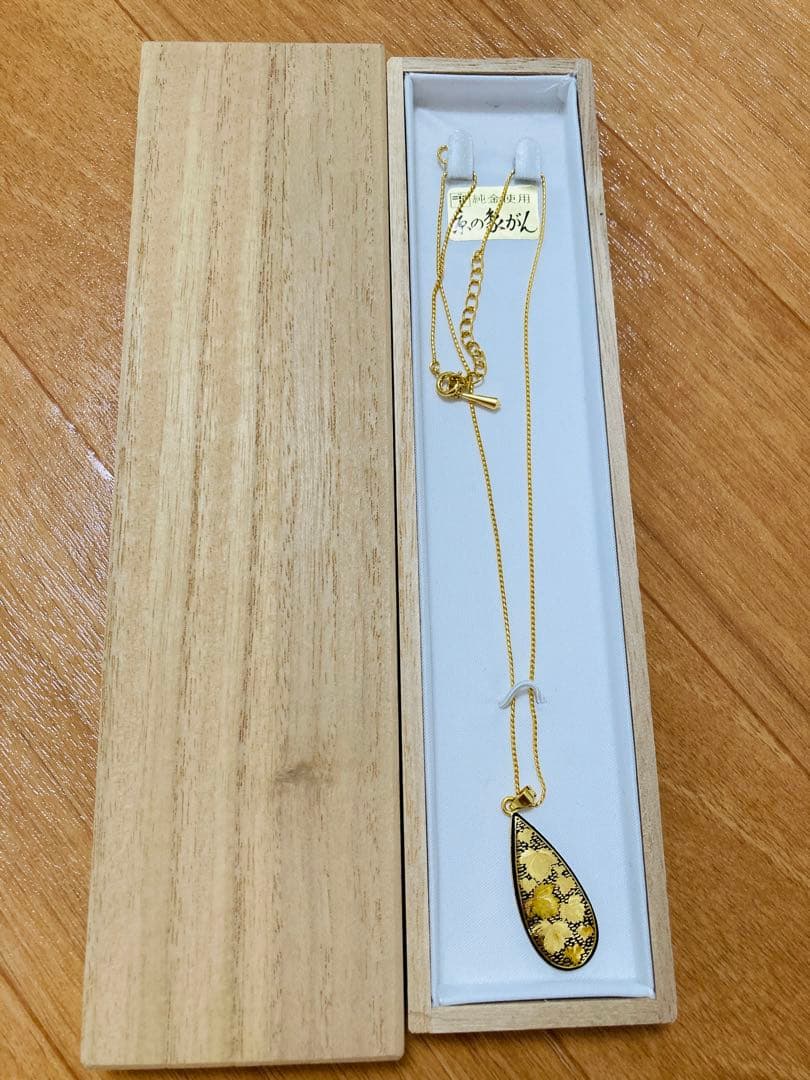 京の象嵌　ネックレス　純金使用