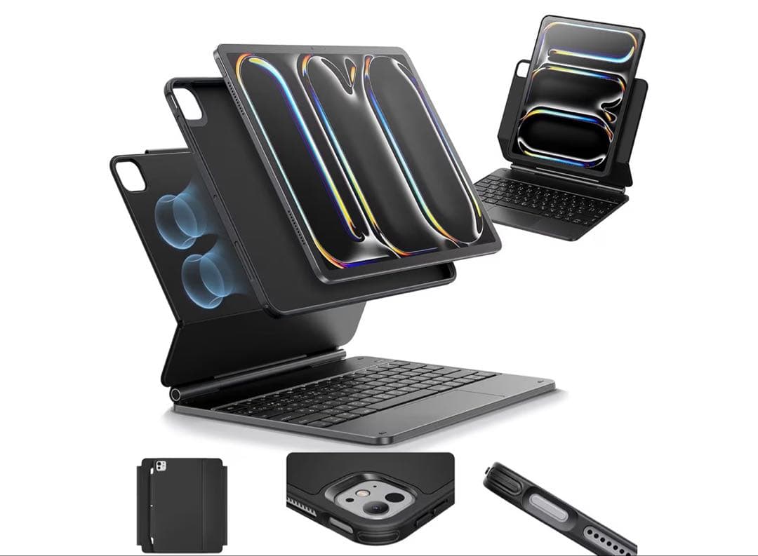 iPadPro13 M4, M5用 ESR日本語配列Bluetoothキーボード