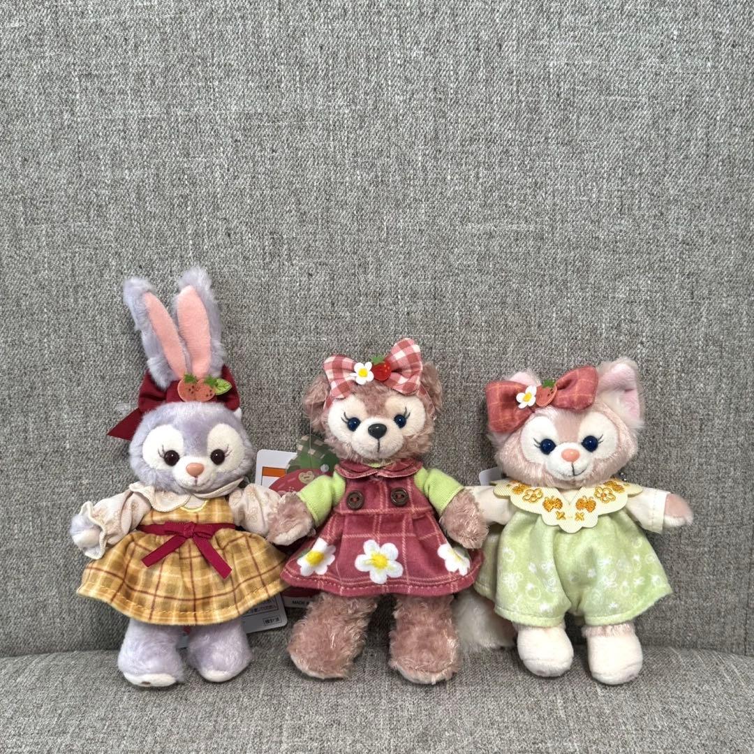 東京ディズニーシー　ハートフェルトストロベリーギフト　ぬいぐるみバッジセット