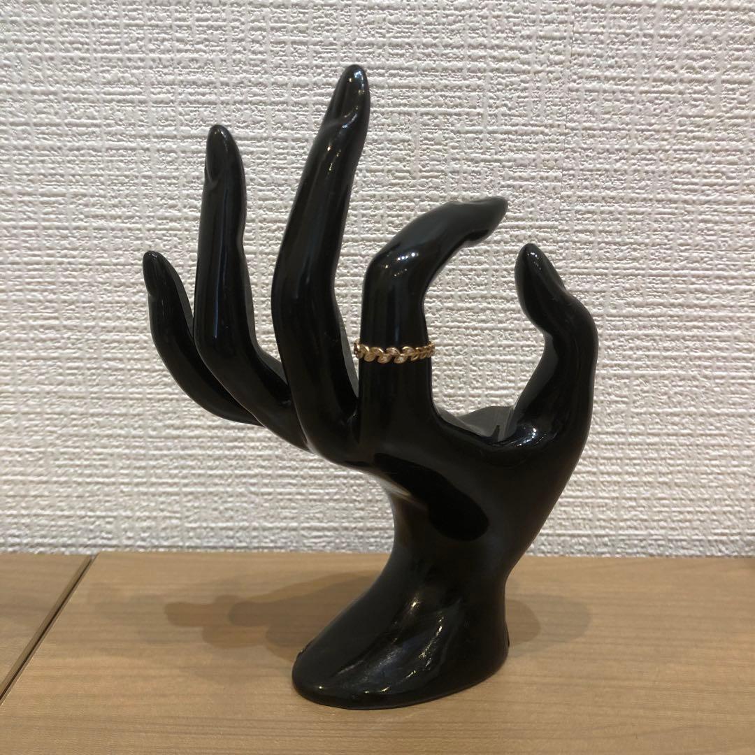 K18リーフデザインゴールドリング　12号　35H2601