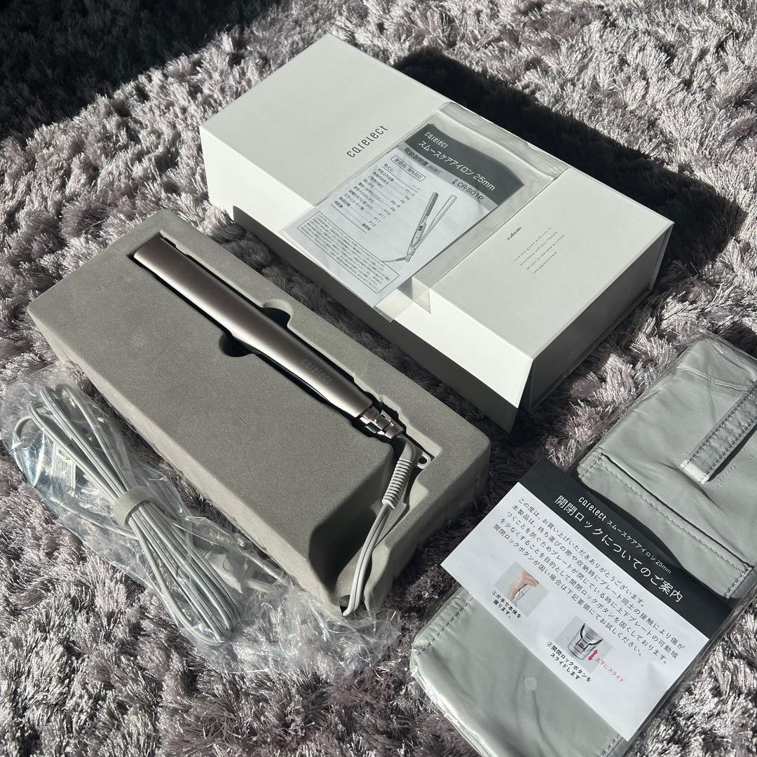 新品未使用品　ケアレクト スムースケアアイロン　ストレートアイロン　プリュスオー