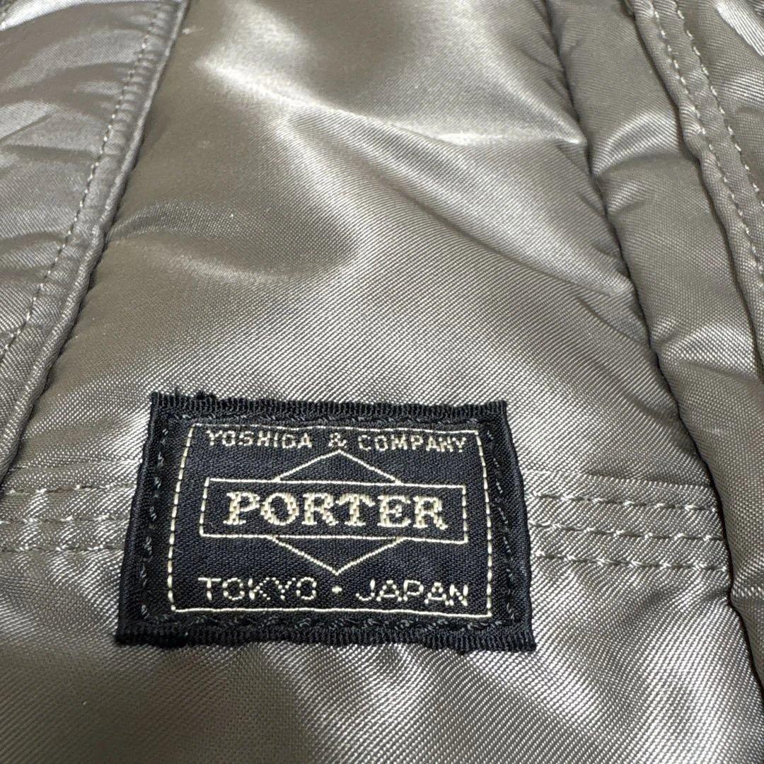 PORTER TANKER BOSTON BAG (L) シルバーグレー