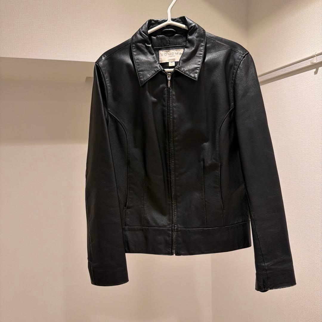 と　sonoma レザージャケット 90s ラムレザー