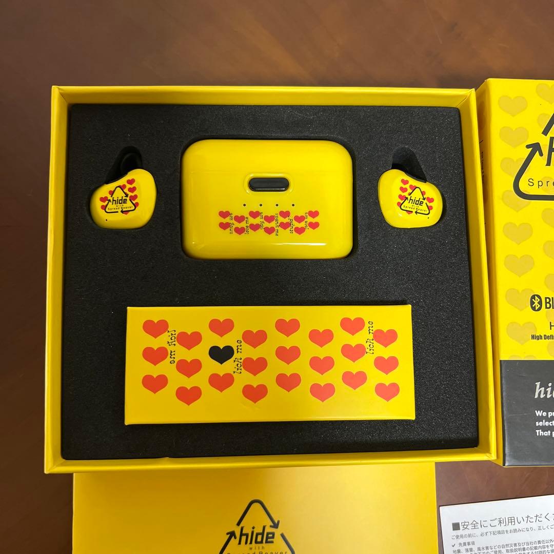 hide♡Yellow Heart ワイヤレスイヤホン　数量限定