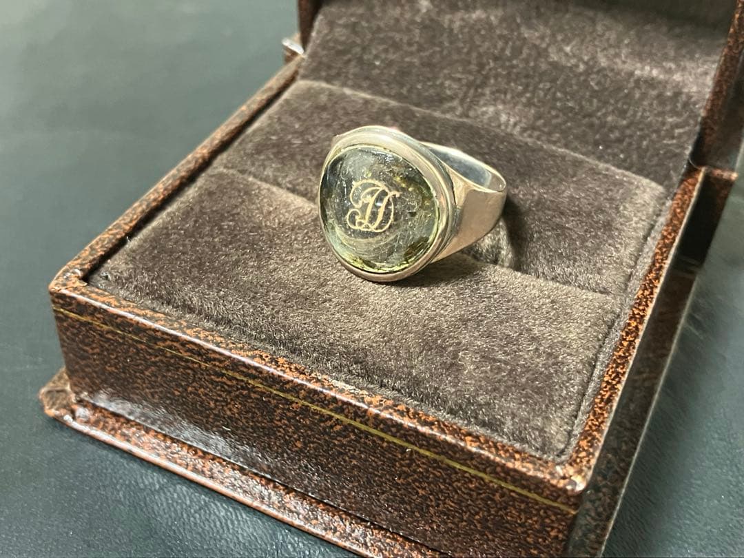 1799年　モーニングリング　イギリス　シグネット　本物　アンティーク