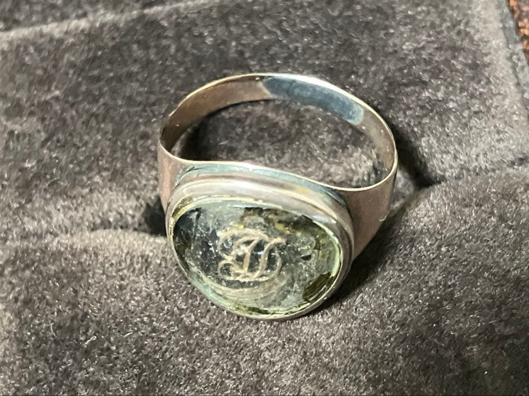 1799年　モーニングリング　イギリス　シグネット　本物　アンティーク