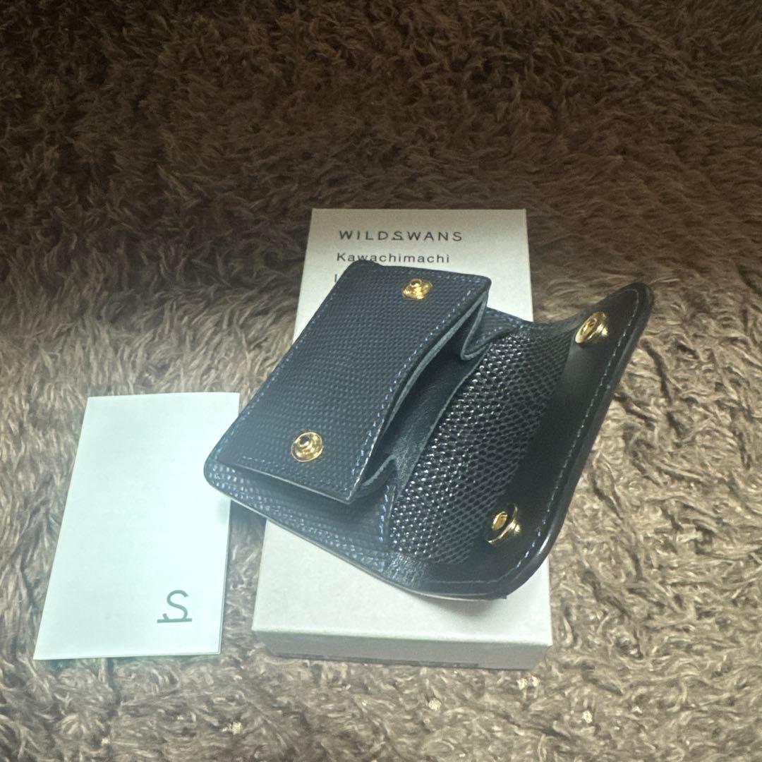 WILD SWANS TONGUE リザード　ネイビー