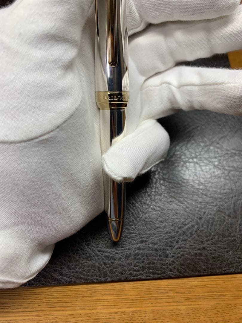 Sailor セーラー 万年筆 21K金ペン先 純銀軸 プロフィット21
