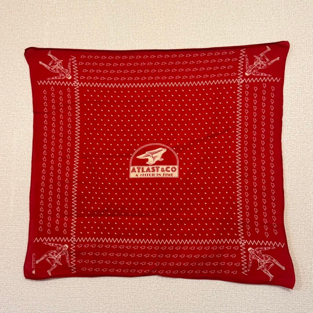 Atlast&co バンダナセット　レッド、ネイビー