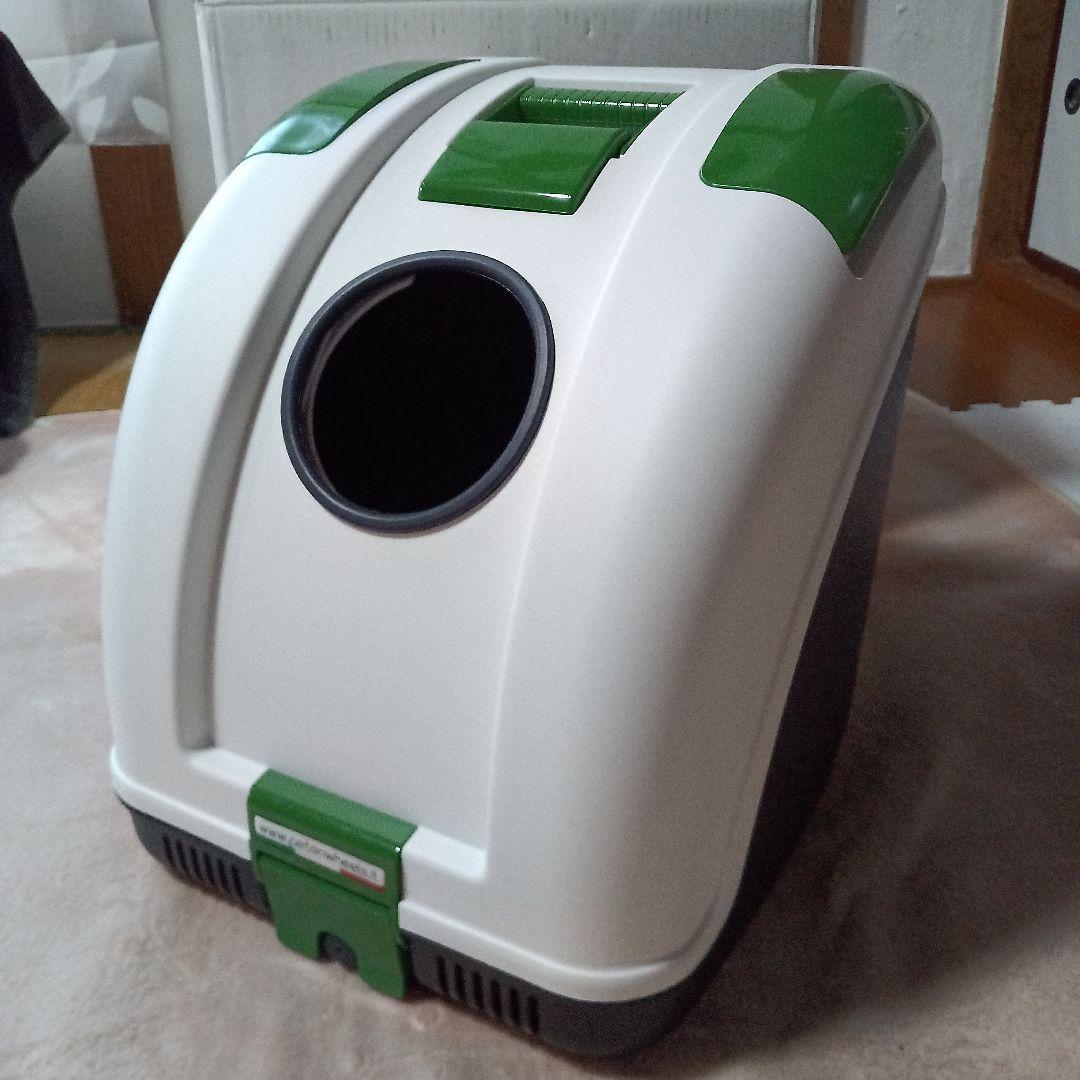 ペットオンホイールズ ペットカート ホワイト/グリーン　バイクリアボックス