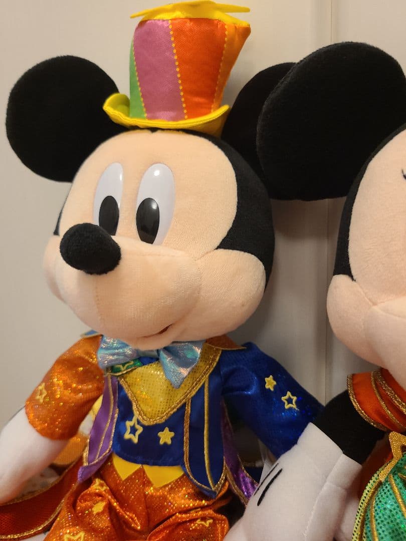 ディズニー 40周年　ぬいぐるみ　ミッキー　ミニー　ハーモニーインカラー