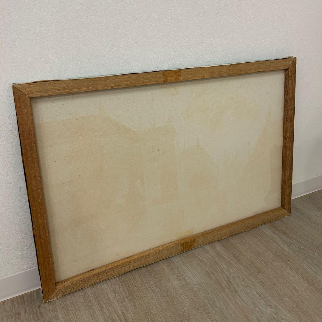 油絵 K.W.PARK 絵画 額付き 油彩