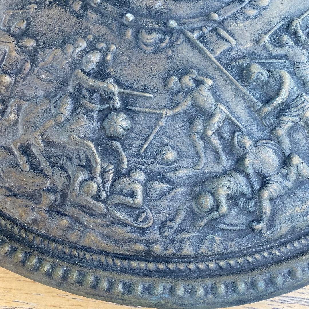 古代ギリシャの盾　レプリカ　アンティーク　直径48cm 金属