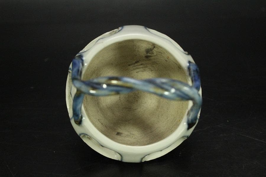 中国美術 青花 手付 器(HA512)