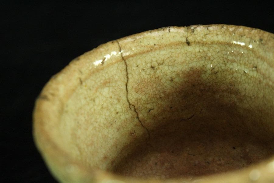 古い 唐津 萩 益子 ぐい呑 四件 まとめて(K-YC380)