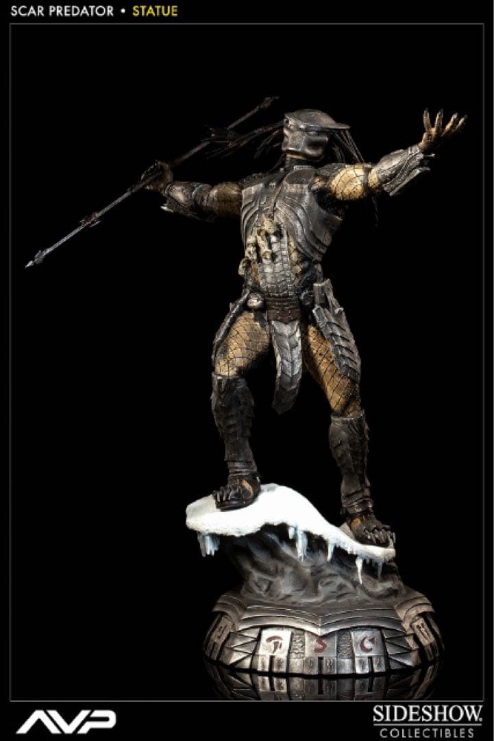 【完品】サイドショウ AVP スカー プレデター スタチュー フィギュア