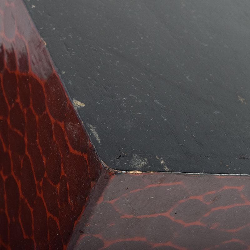 茶道具　鎌倉彫　利休茶箱　織部焼　茶碗　巾筒など　九点　一式　M　R9299