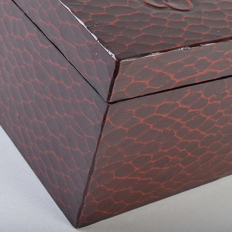 茶道具　鎌倉彫　利休茶箱　織部焼　茶碗　巾筒など　九点　一式　M　R9299