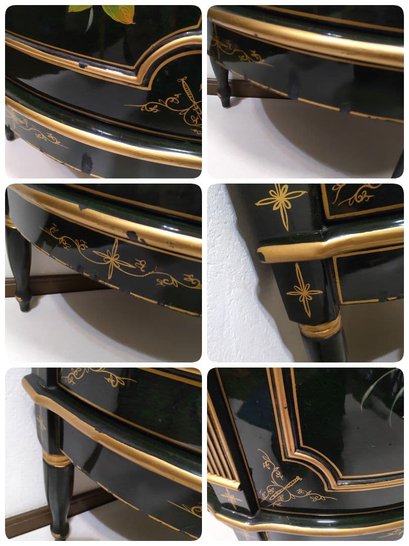 シノワズリ様式 ハンドペイント コンソール キャビネット 飾り棚 サイドボード