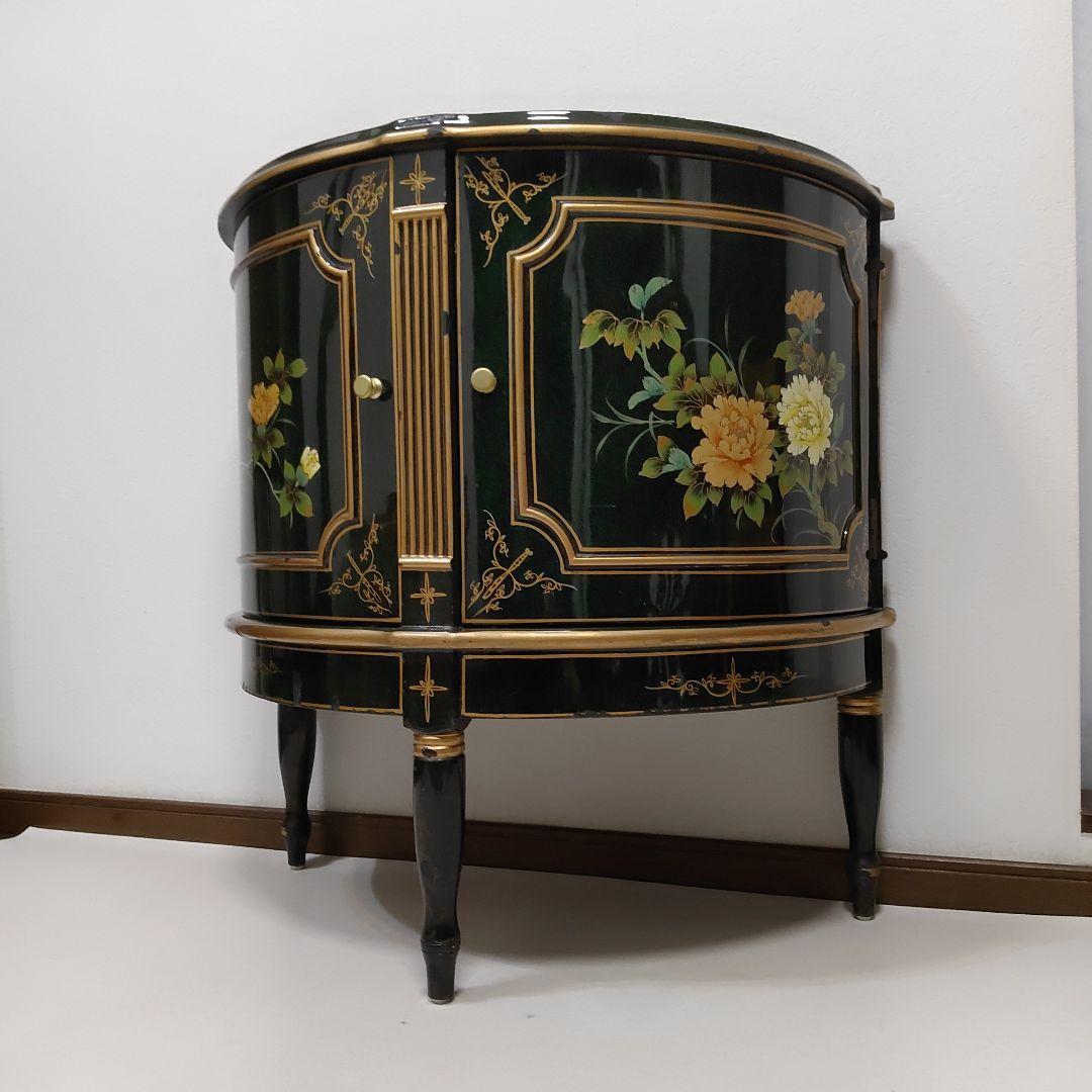 シノワズリ様式 ハンドペイント コンソール キャビネット 飾り棚 サイドボード