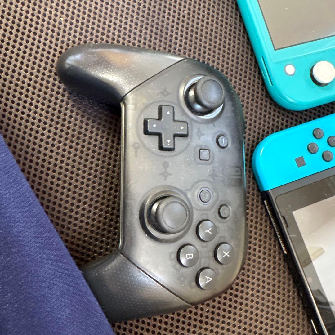 Nintendo Switch 本体 青/赤 + プロコントローラー + ケース