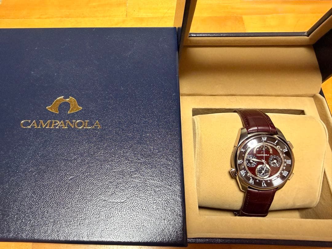 【値下済】CAMPANOLA コキアケ　腕時計 ボルドー