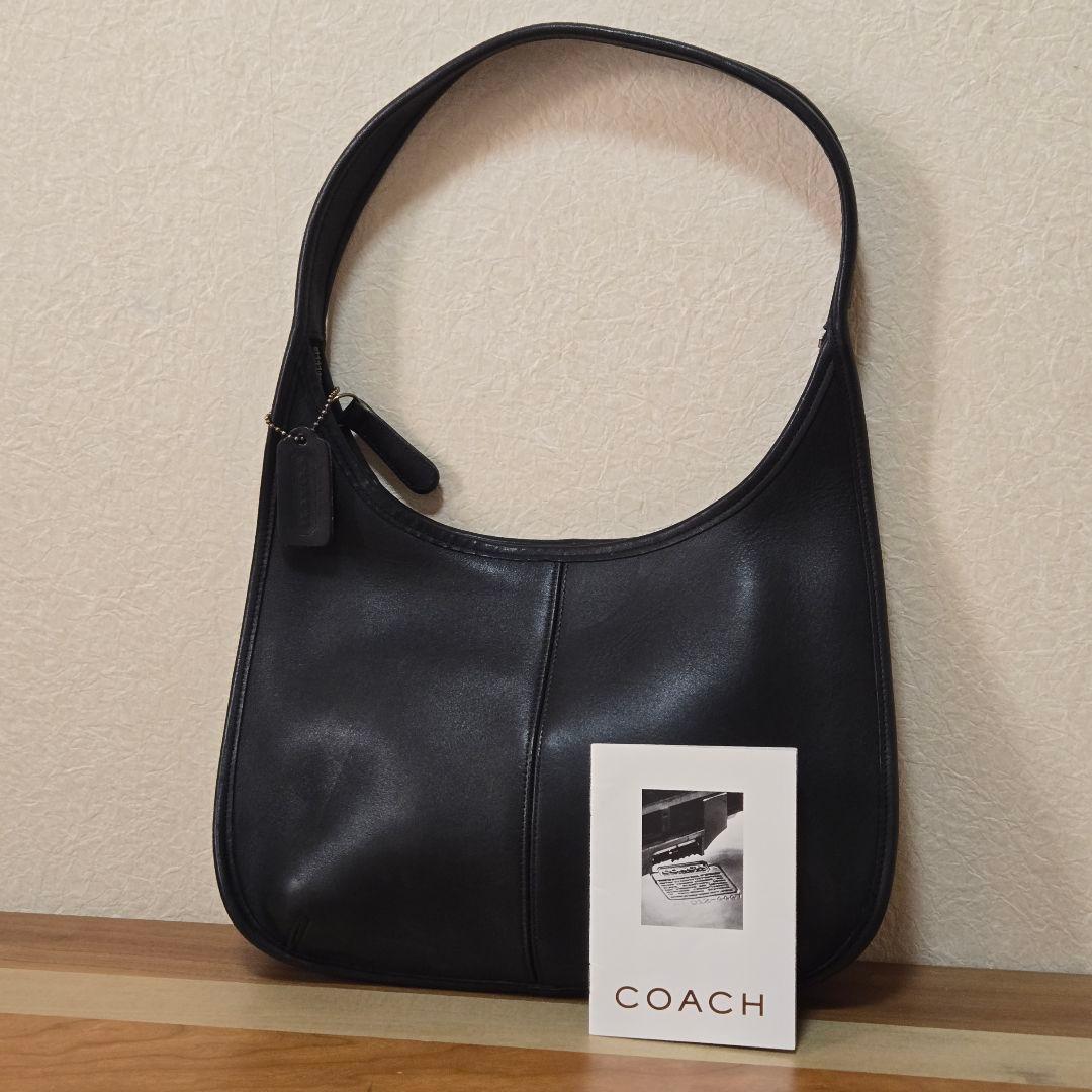 バッグ Vintage Coach Ergo Zip Bag 9025 Black