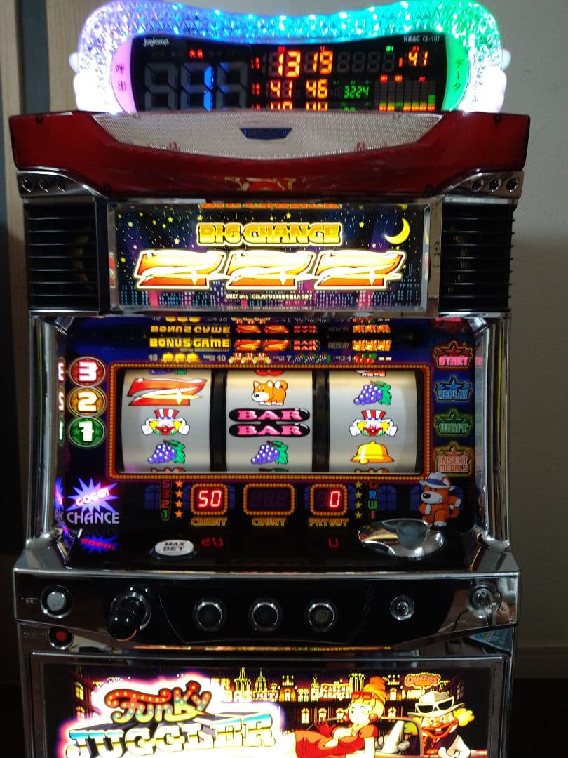 パチスロ　ファンキージャグラーKK　不要機　データカウンター付き　超美品！