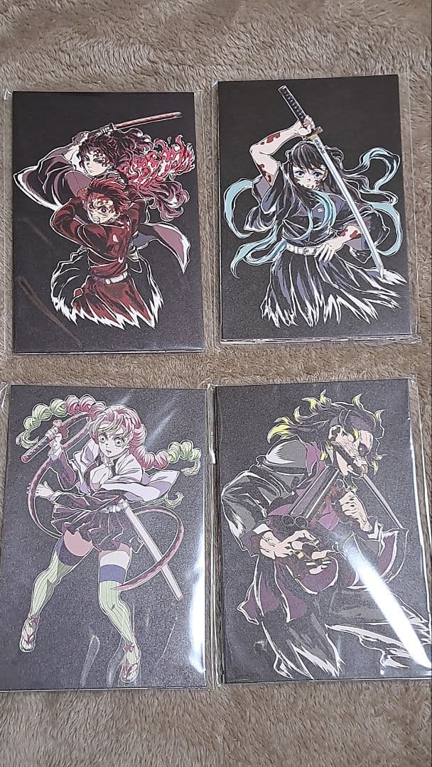 鬼滅の刃 全集中展 幕間画ポストカードセット A B C D