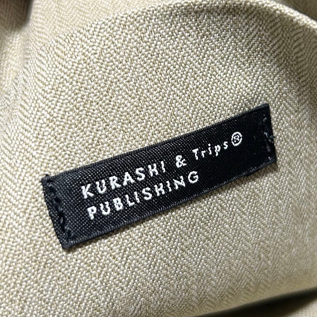 KURASHI&Trips本革トート黒A4可軽量肩掛け36cm美品人気定番