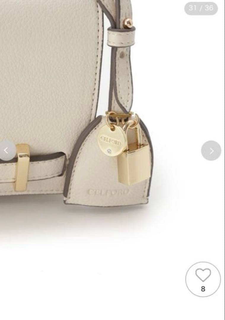 の【新品未使用】CELFORD ビジューツイストバックルショルダーバッグ