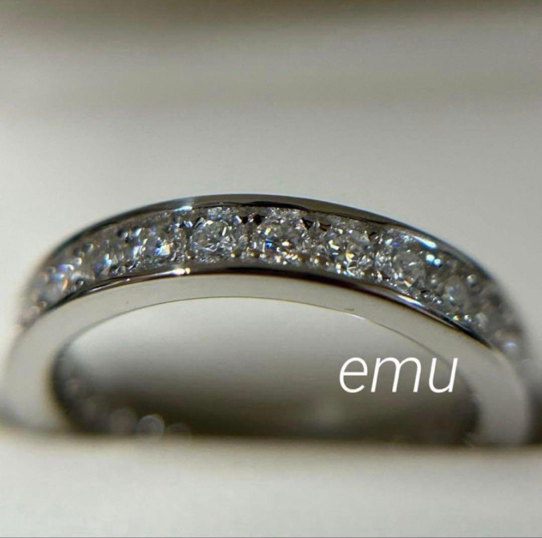 とむ様 / 最高級モアサナイト / フルエタニティリング / レール留め