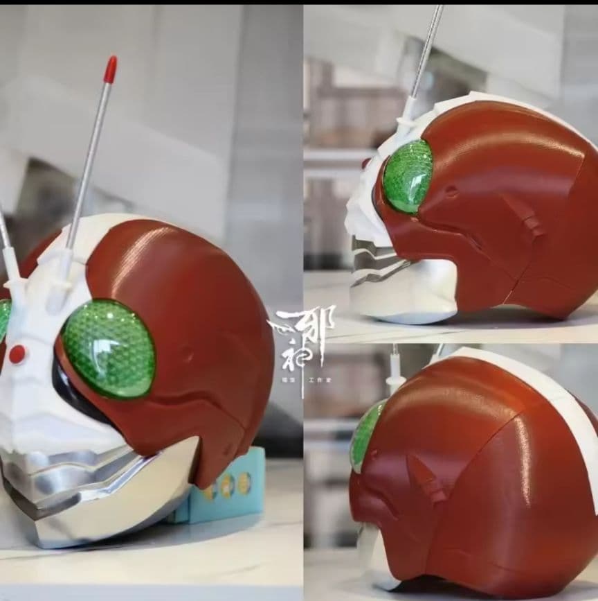 仮面ライダー THE NEXT V3　1/1マスク　特撮　アトラク 発光ギミック