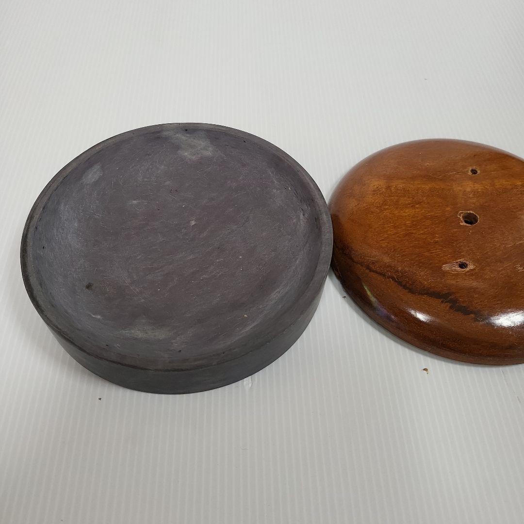 老坑　端渓　円形硯