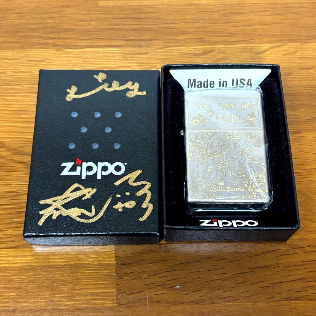 新品未開封 Chilli Beans. チリビ ZIPPO ジッポ 直筆サイン