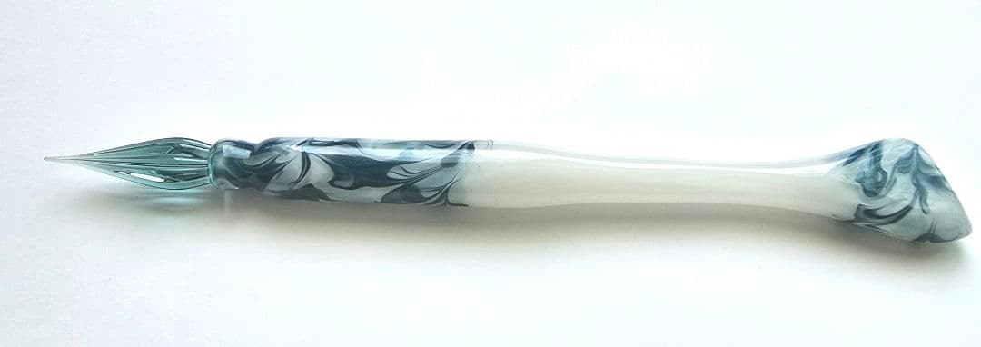 み*み様 ガラスペン ひとつ房 流水納戸色